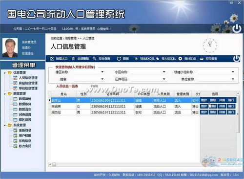 流動人口管理系統(tǒng)